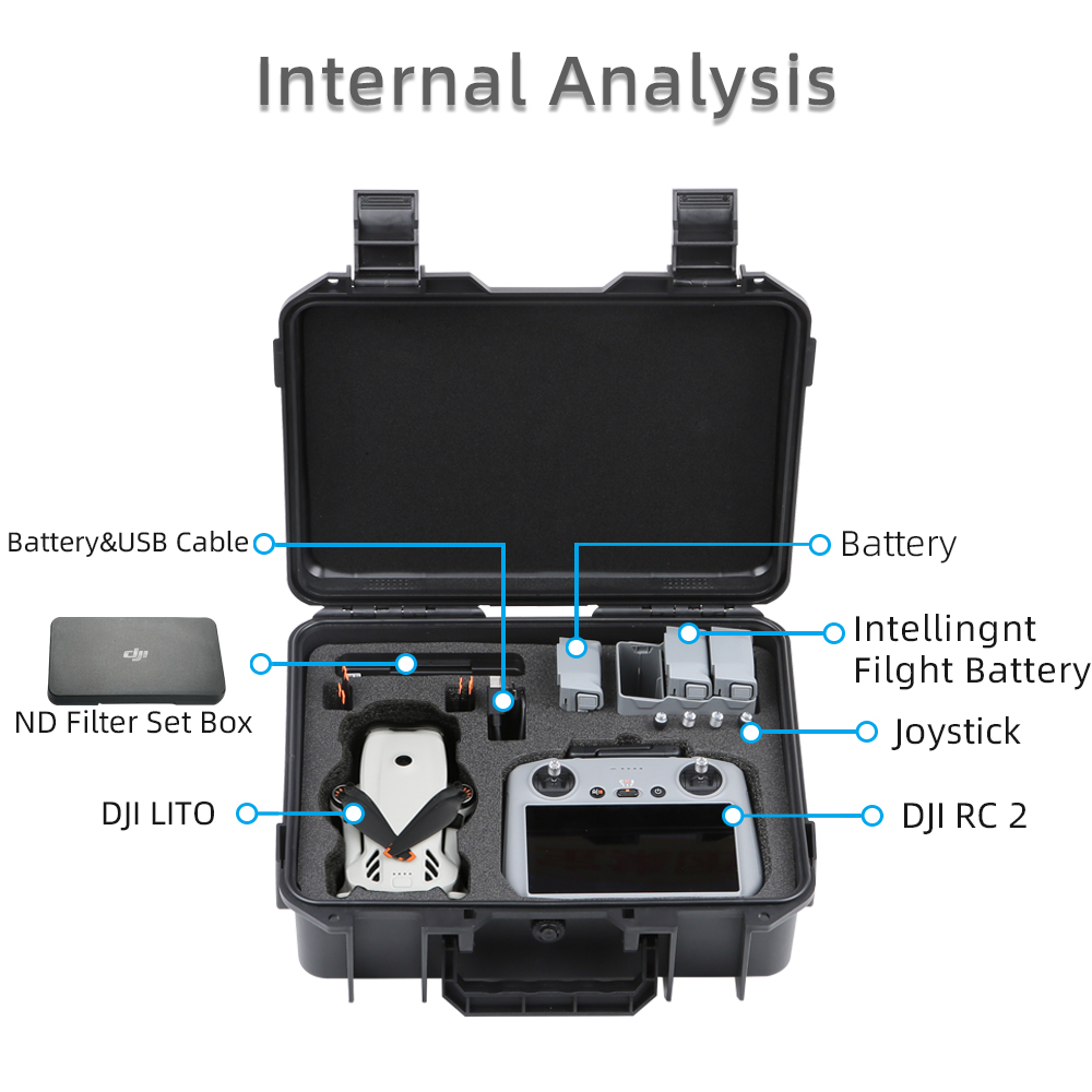 حقيبة تخزين صلبة محمولة لطائرة - مراجعة Drone Hard Shell Case وسعره