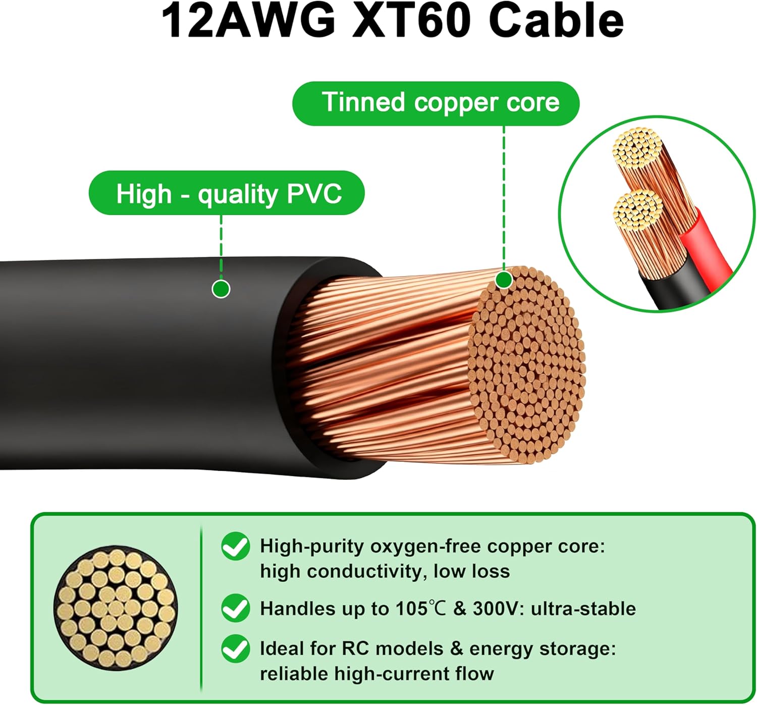 كابل JMUYTOP بطول 3 أقدام 12AW - مراجعة Drone Battery Adapter وسعره