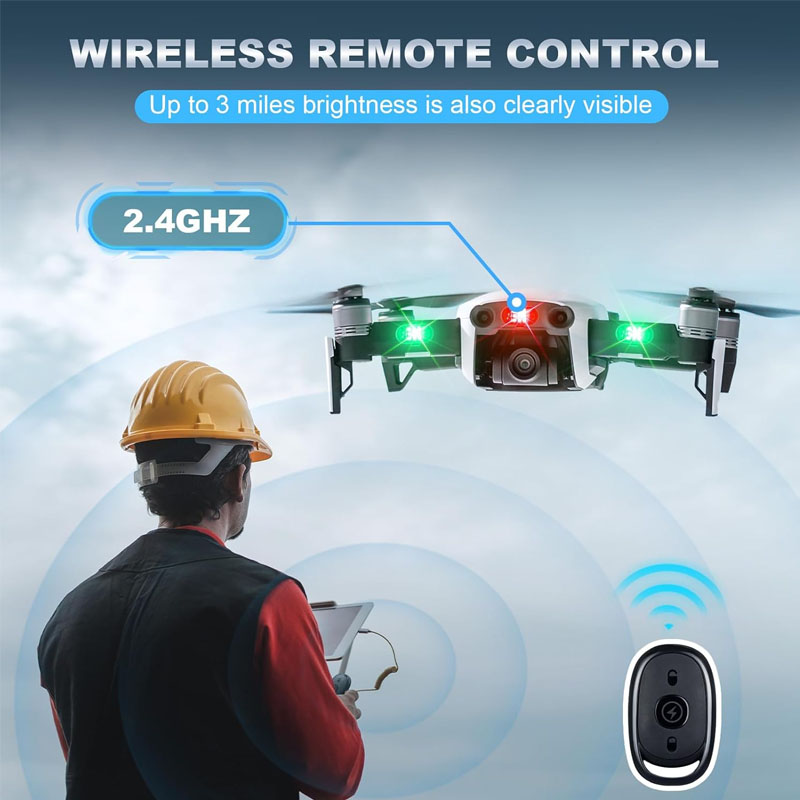 لاسلكي LED الطائرة بدون طيار ض - مراجعة Drone Strobe Light وسعره